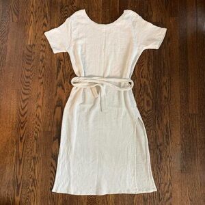 Bahhgoose Cream Linen Dress
